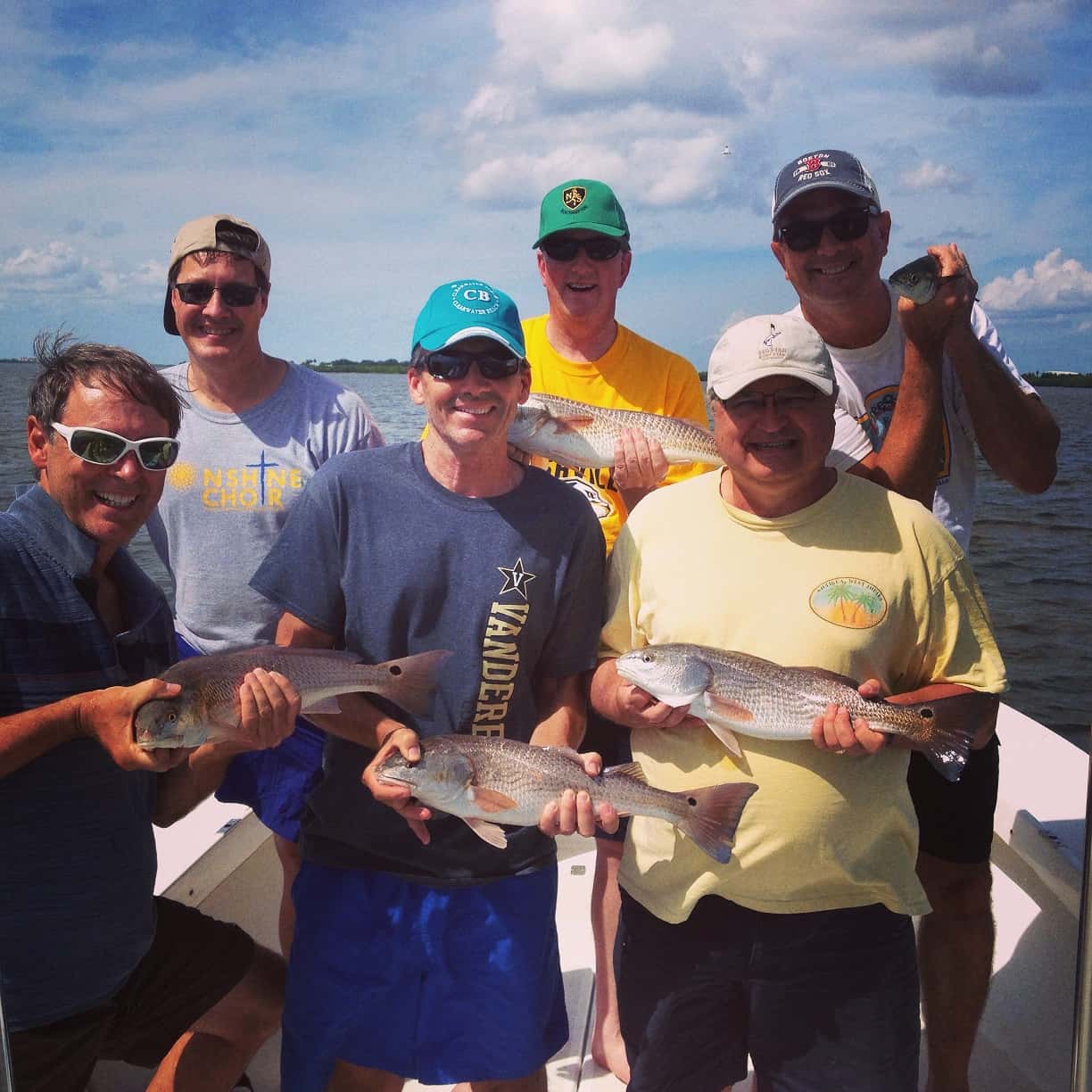 Guys Fishing Trip in Tampa Bay goes well with Shallow Point Fishing  Charters - Shallow Point Charters