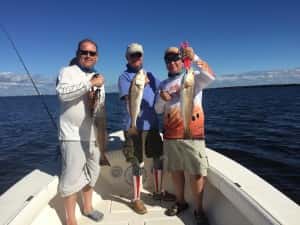 Limits of Redfish catching Trout and Snook too!